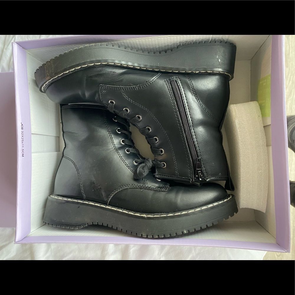 Madden Girl Combat Boots